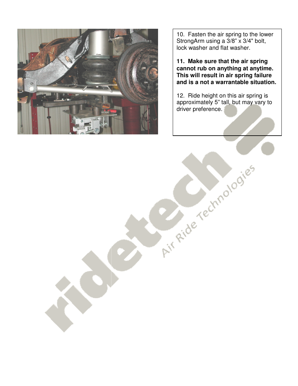 Ridetech 11054699 User Manual | Page 3 / 3