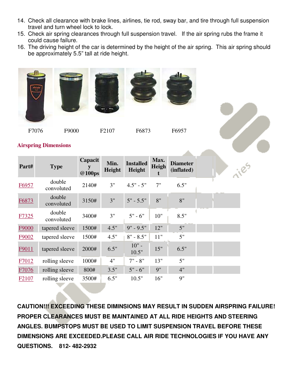 Ridetech 11051100 User Manual | Page 5 / 6