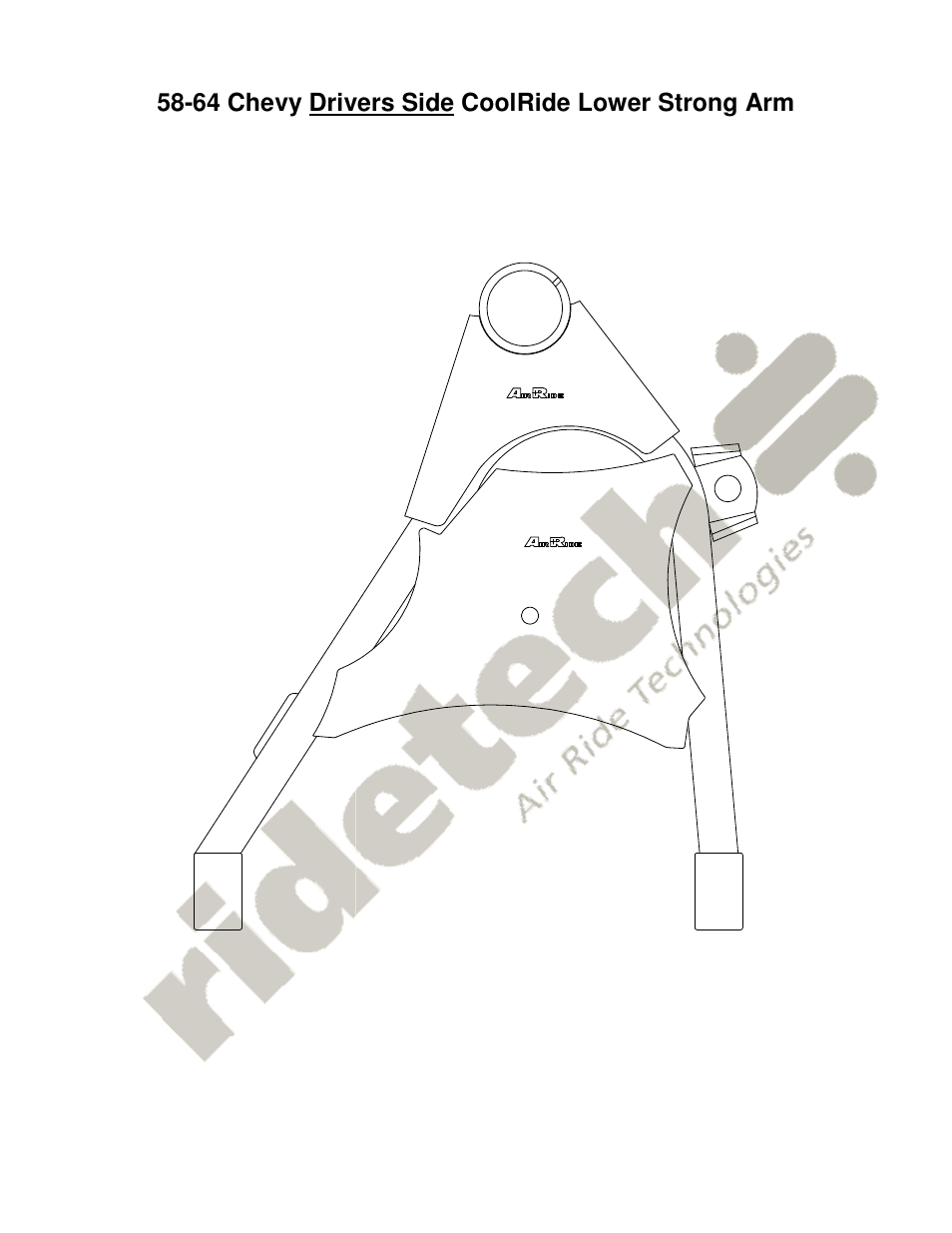 64 chevy drivers side coolride lower strong arm | Ridetech 11051100 User Manual | Page 6 / 6
