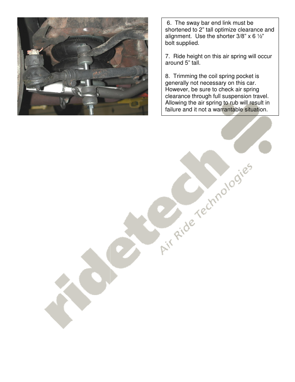 Ridetech 11050999 User Manual | Page 3 / 3