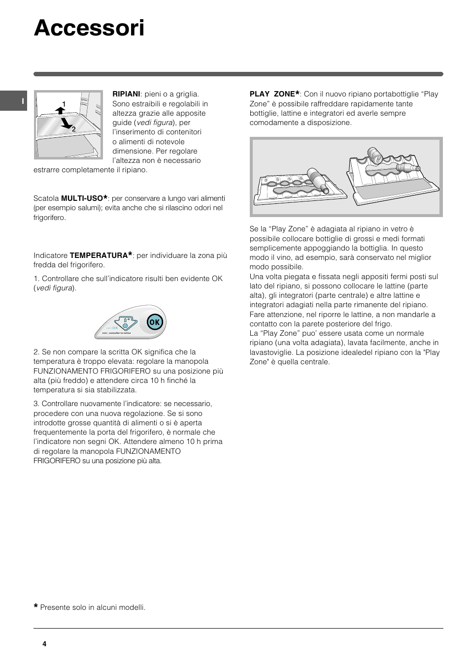 Accessori | Indesit TAAN 2 X User Manual | Page 4 / 60