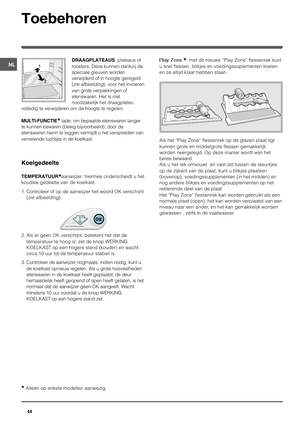 Toebehoren | Indesit TAAN 2 X User Manual | Page 44 / 60