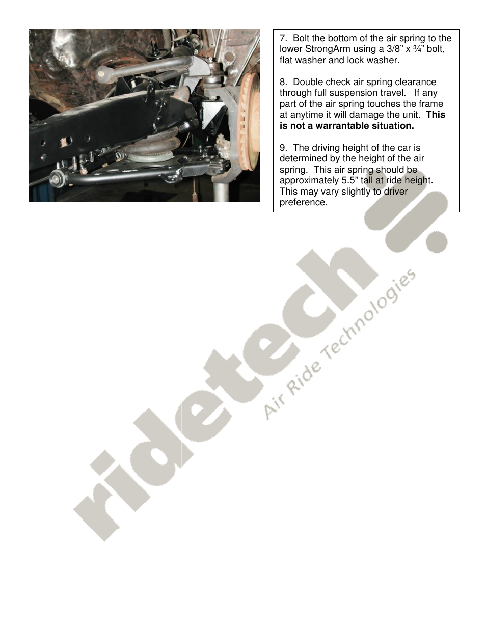 Ridetech 11010999 User Manual | Page 3 / 3