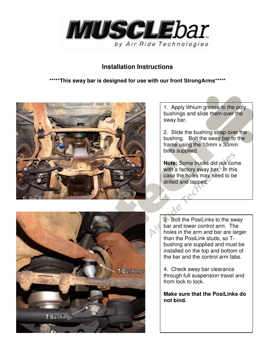 Ridetech 11399100 User Manual | Page 2 / 2