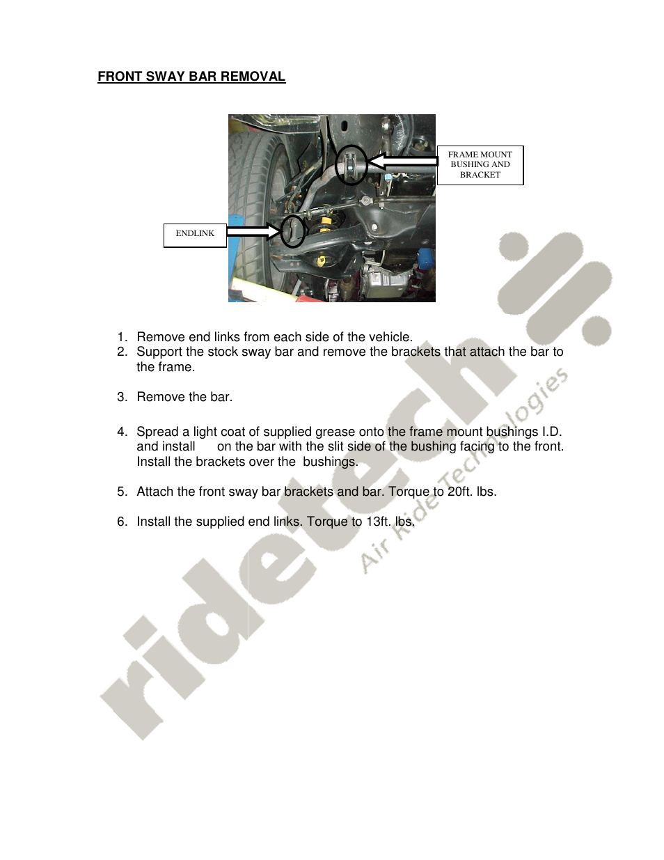 Ridetech 11379103 User Manual | Page 2 / 4