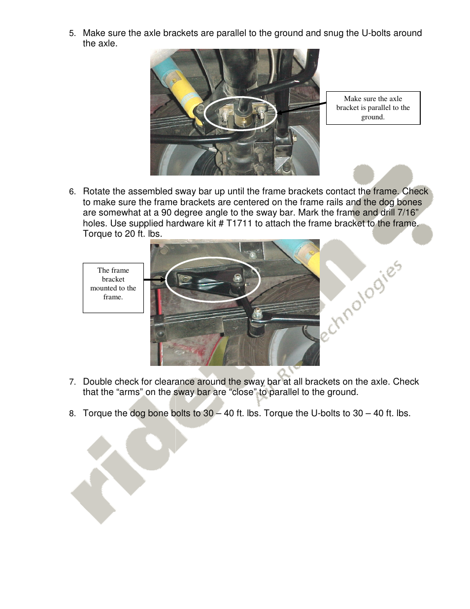 Ridetech 11379103 User Manual | Page 4 / 4