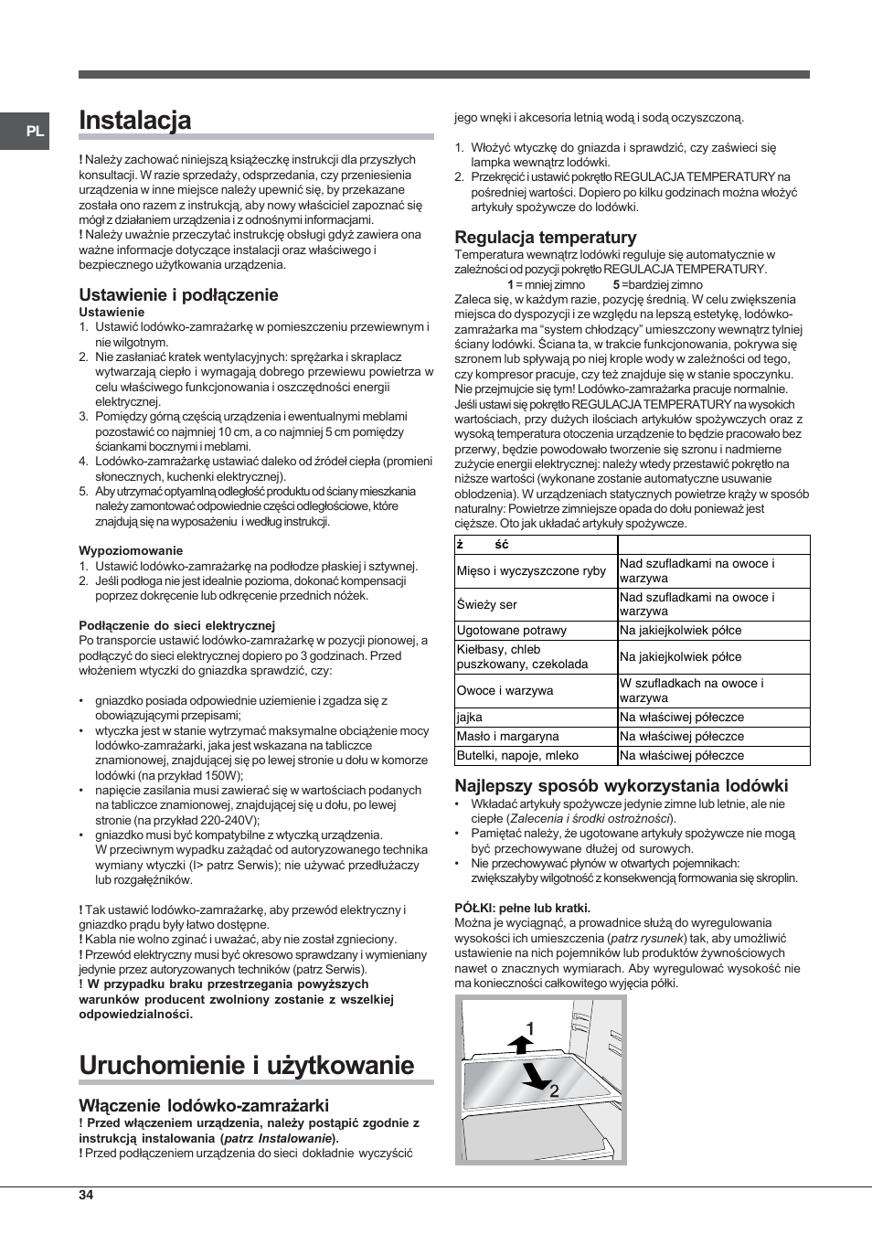 Indesit RAA 24 N User Manual | Page 34 / 52