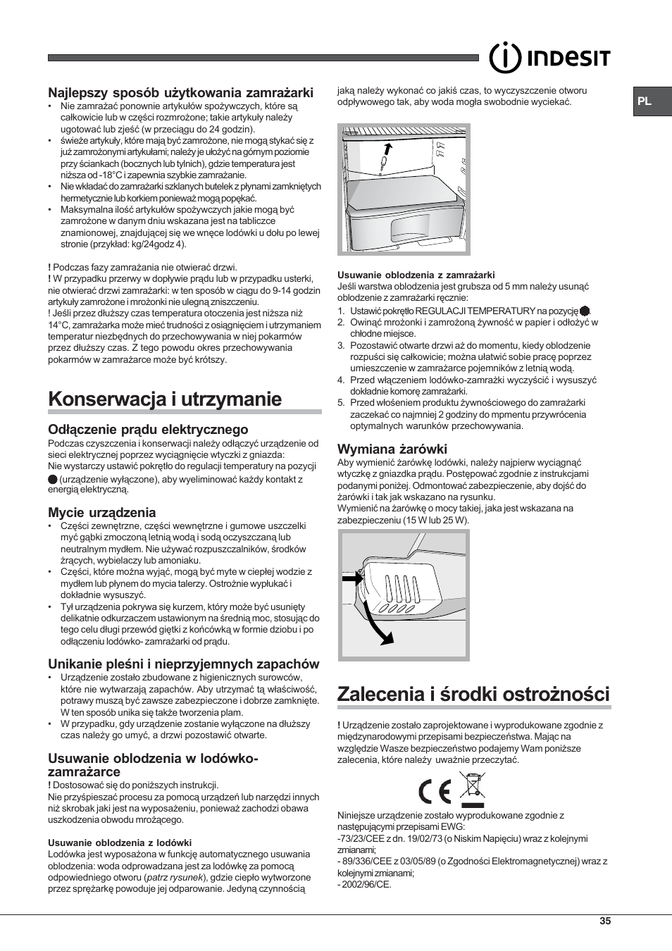 Indesit RAA 24 N User Manual | Page 35 / 52