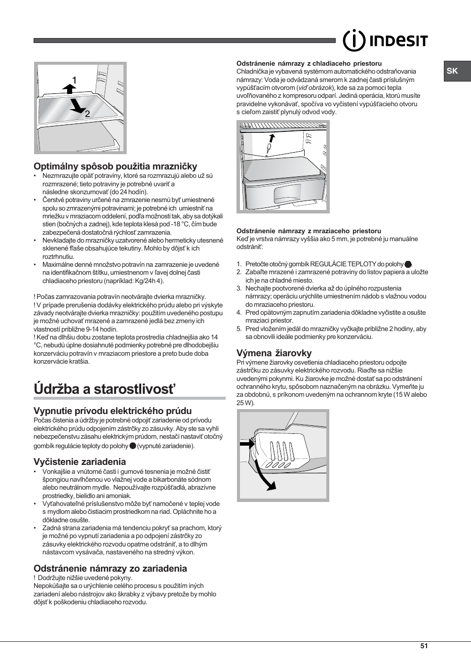 Indesit RAA 24 N User Manual | Page 51 / 52