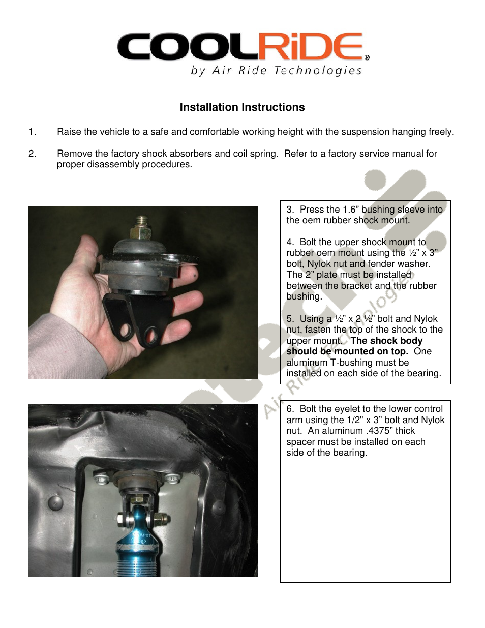 Ridetech 13040701 User Manual | Page 3 / 3