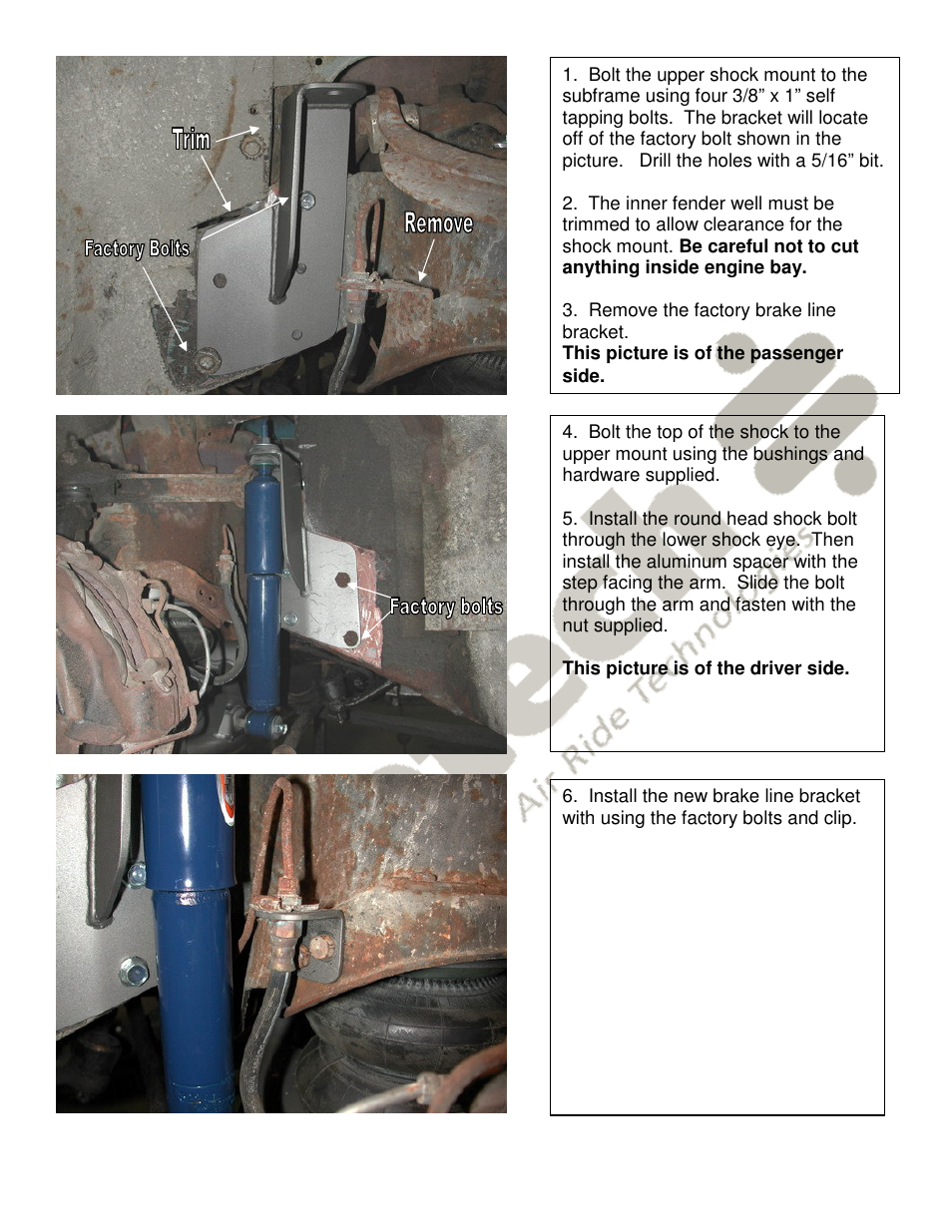 Ridetech 12060600 User Manual | Page 2 / 2