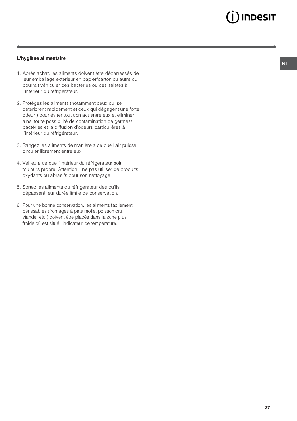 Indesit IN S 2311 User Manual | Page 37 / 48