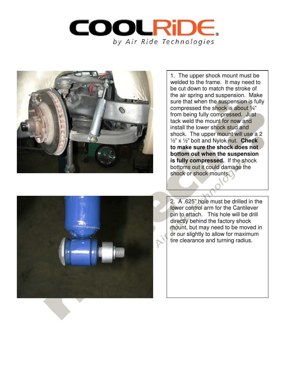 Ridetech 11150500 User Manual | Page 2 / 2