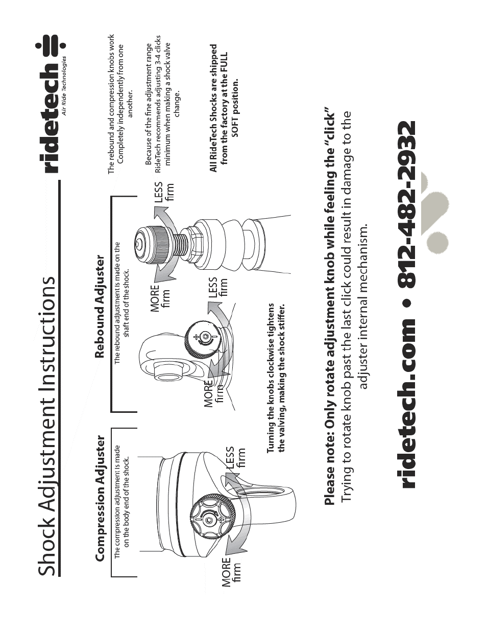 Ridetech 11050702 User Manual | Page 3 / 3