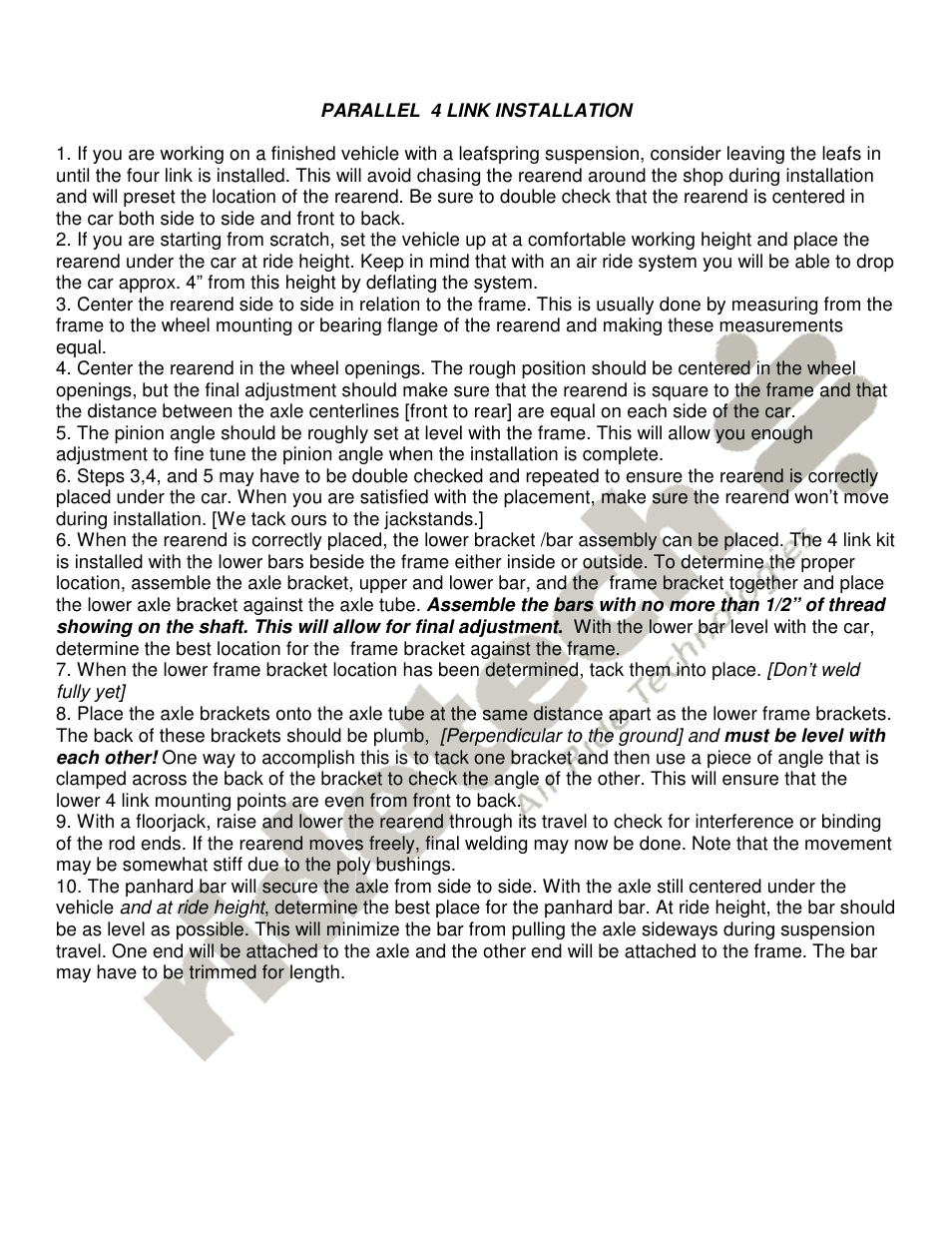Ridetech 18988999 User Manual | Page 2 / 2