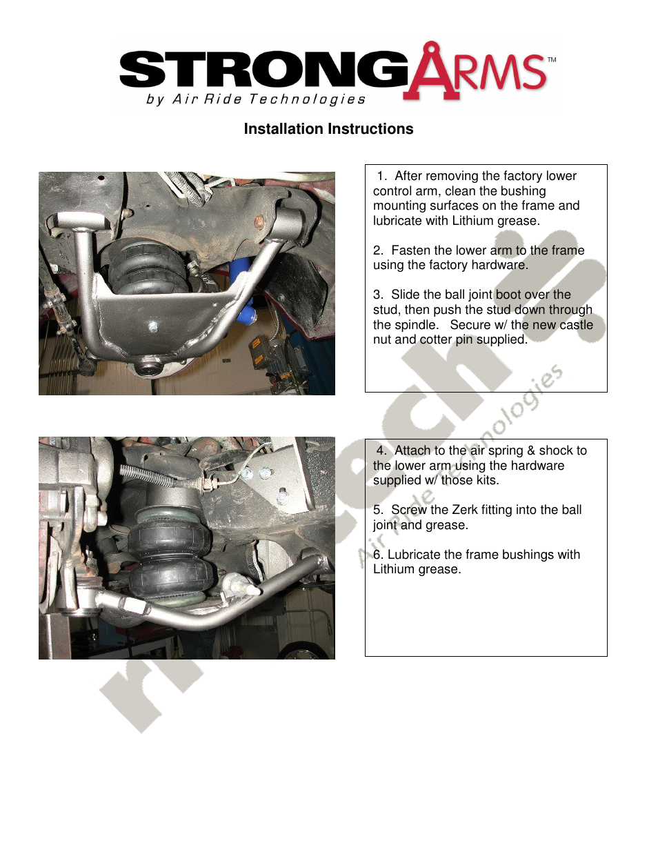 Ridetech 11391499 User Manual | Page 2 / 3