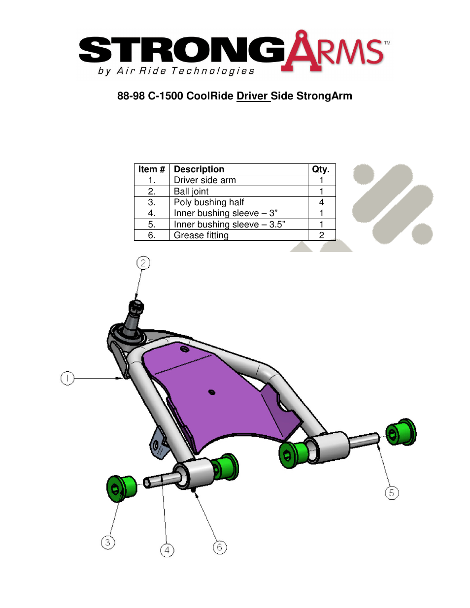Ridetech 11371499 User Manual | Page 3 / 3