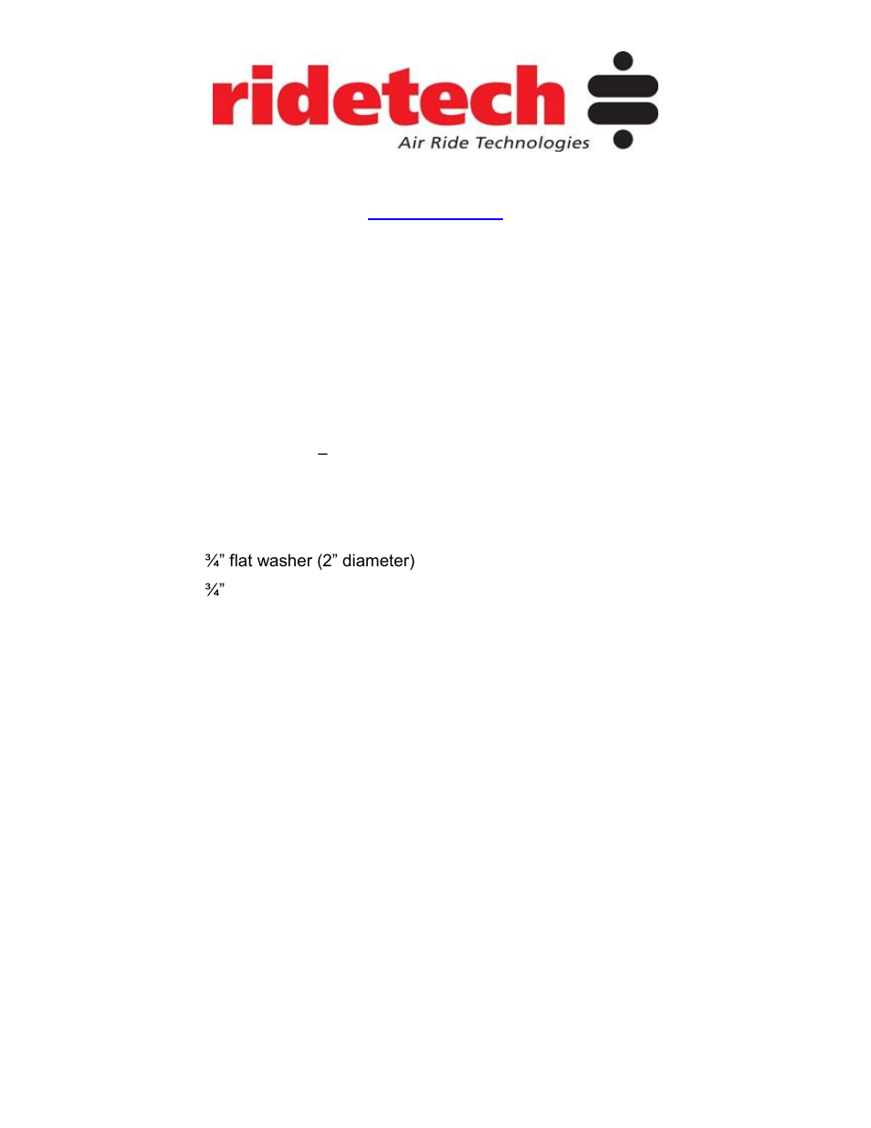 Ridetech 11343699 User Manual | 3 pages