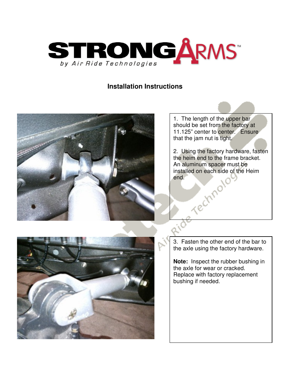 Ridetech 11326699 User Manual | Page 2 / 2