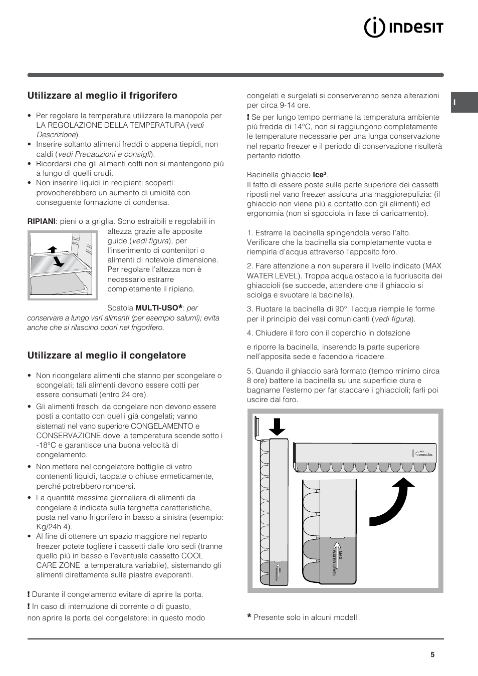 Utilizzare al meglio il frigorifero, Utilizzare al meglio il congelatore | Indesit BAAN 10 User Manual | Page 5 / 72