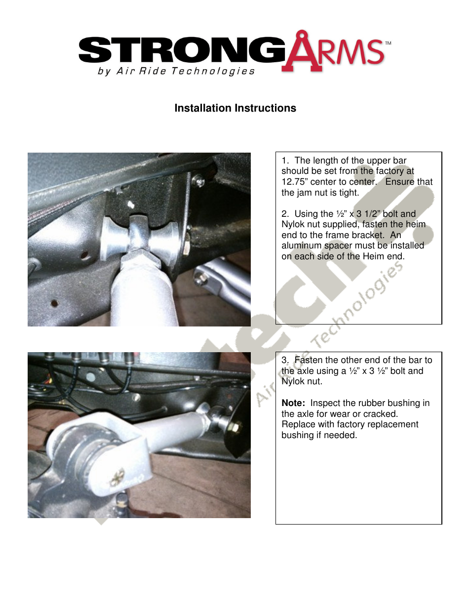 Ridetech 11236699 User Manual | Page 2 / 2