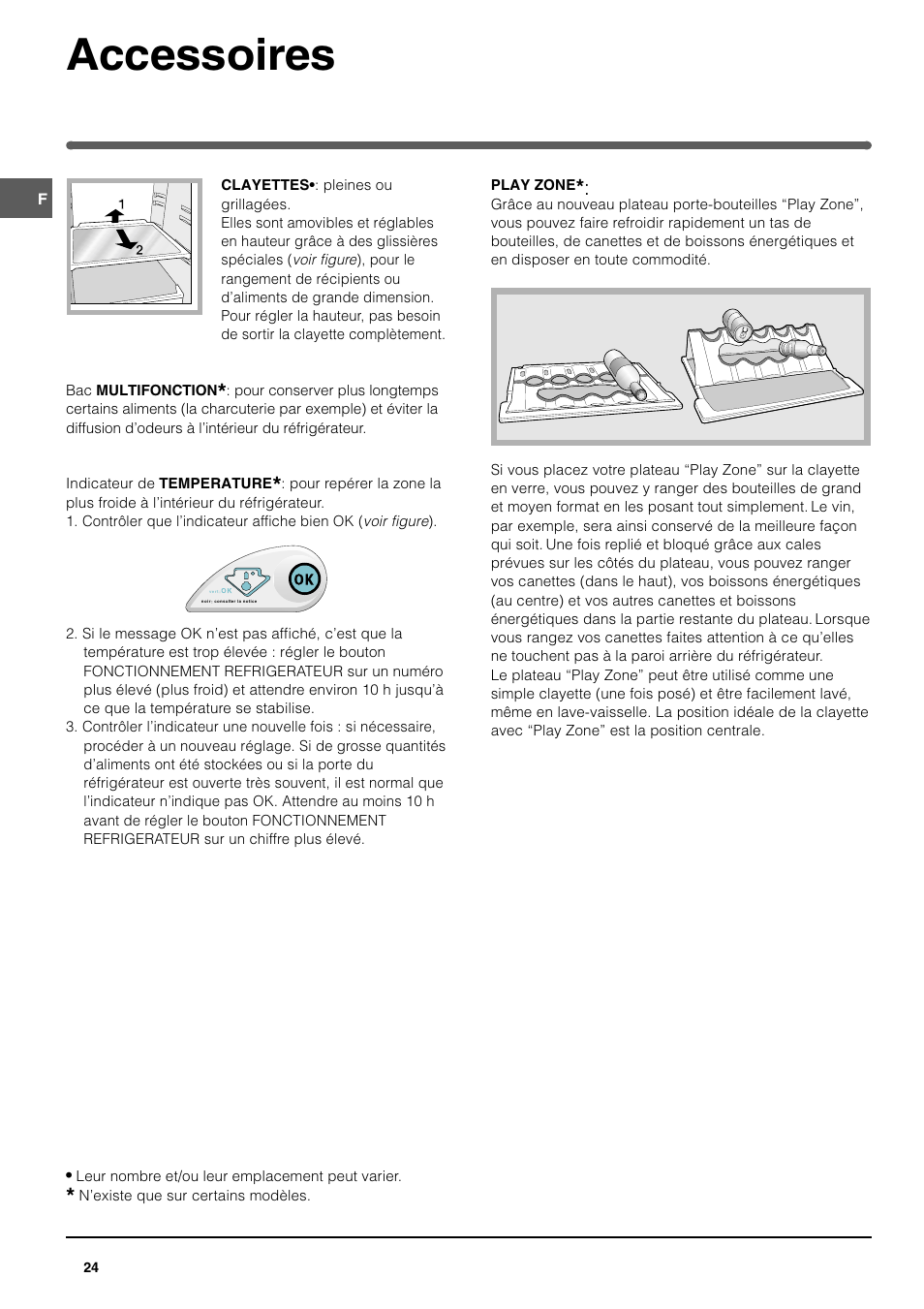 Accessoires | Indesit BAAN 12 User Manual | Page 24 / 72