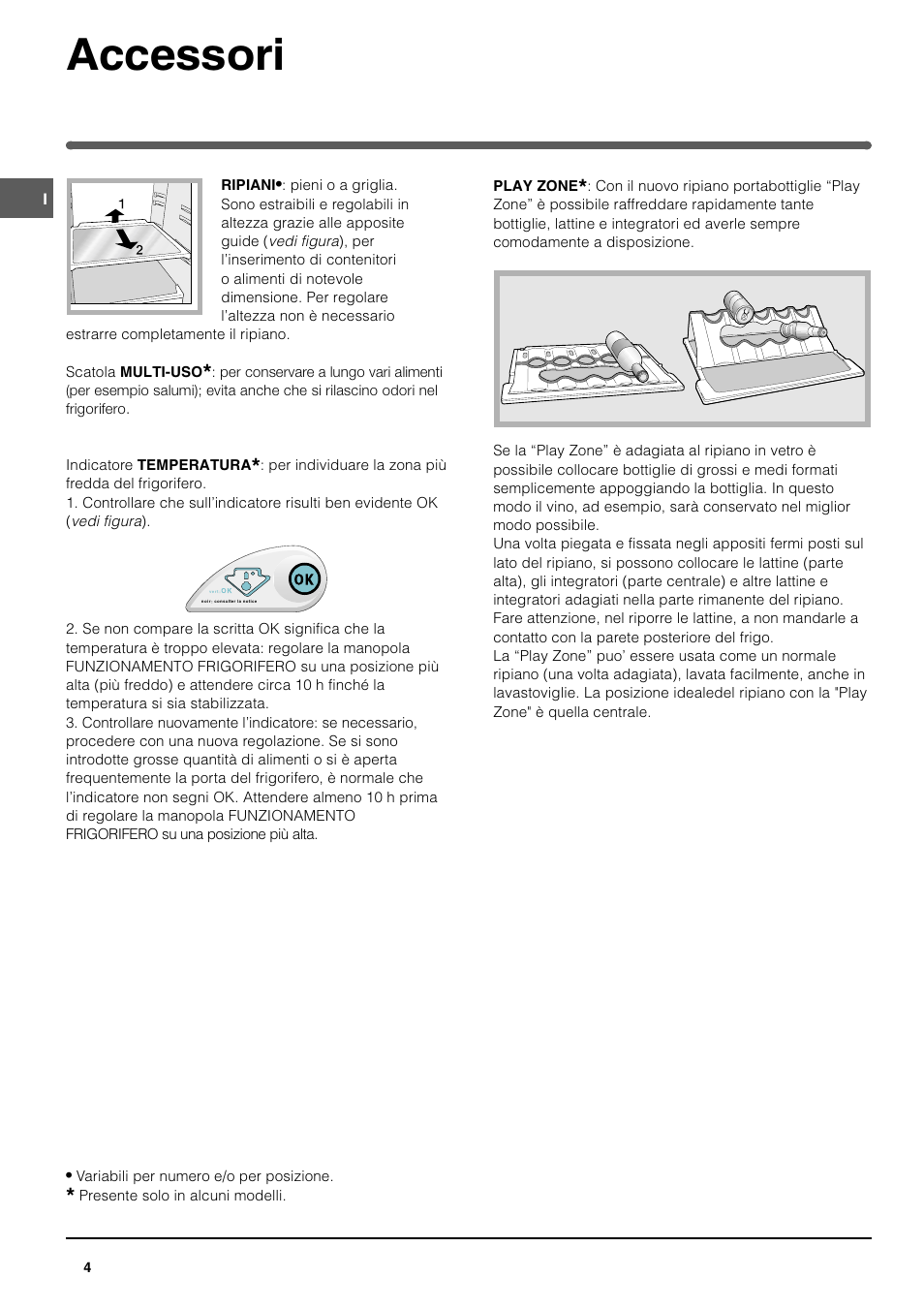 Accessori | Indesit BAAN 12 User Manual | Page 4 / 72