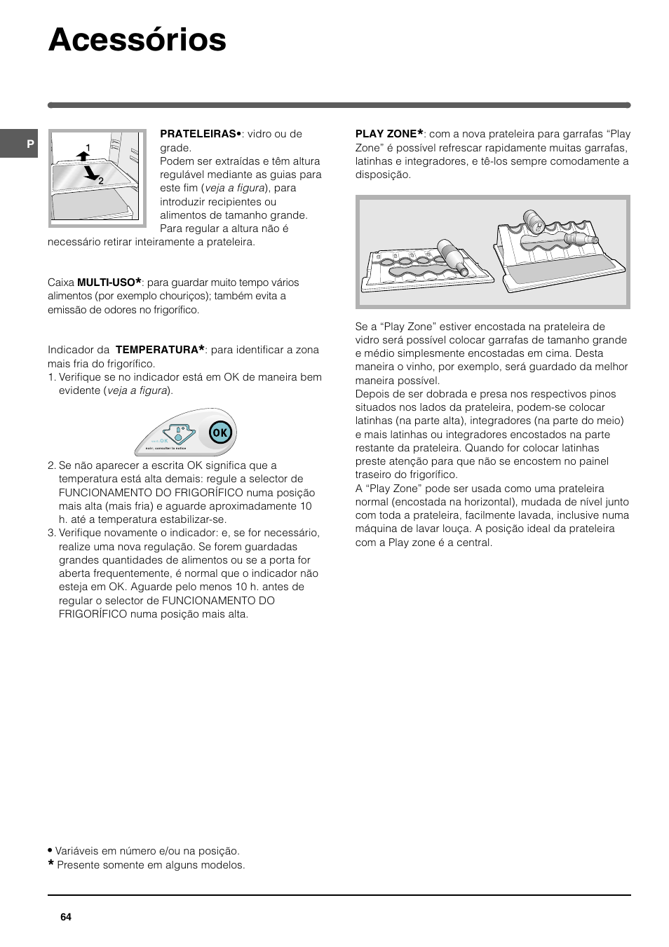 Acessórios | Indesit BAAN 12 User Manual | Page 64 / 72