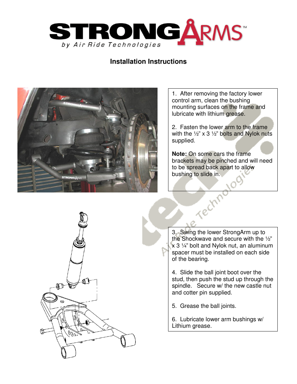 Ridetech 11162899 User Manual | Page 2 / 4