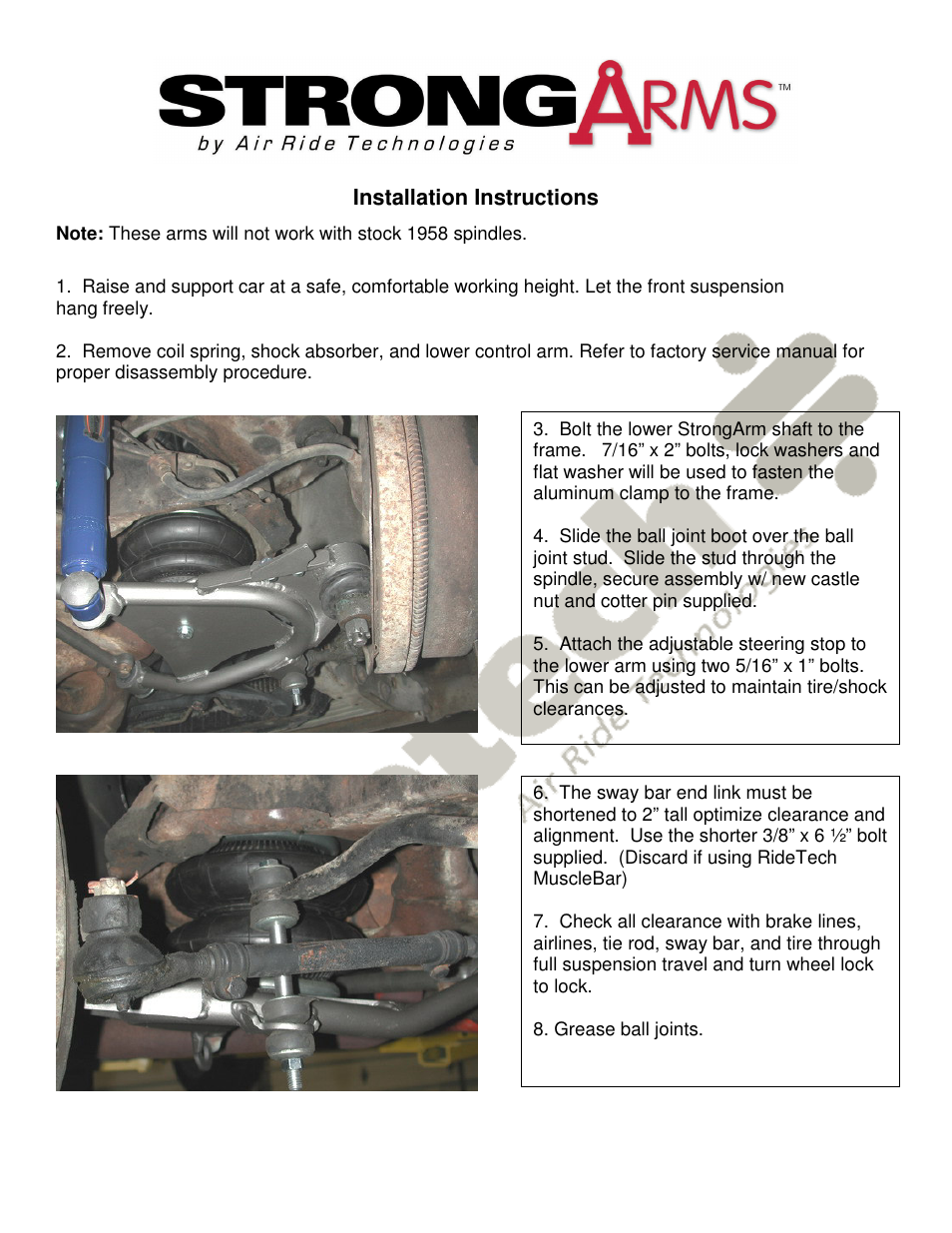 Ridetech 11051499 User Manual | Page 2 / 3