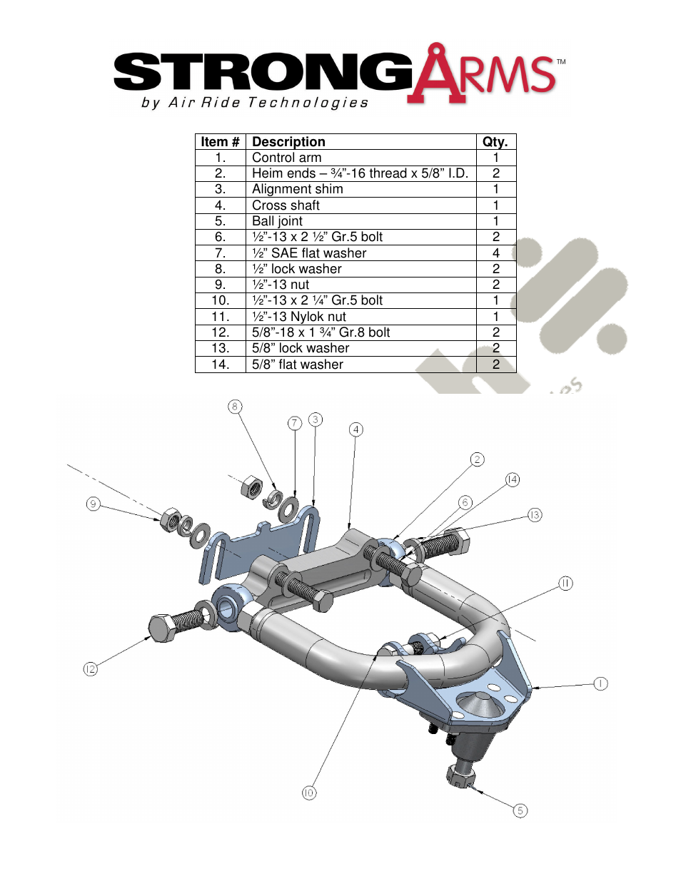 Ridetech 12100109 User Manual | Page 11 / 21