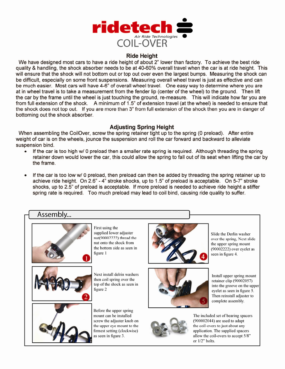Ridetech 12100109 User Manual | Page 21 / 21
