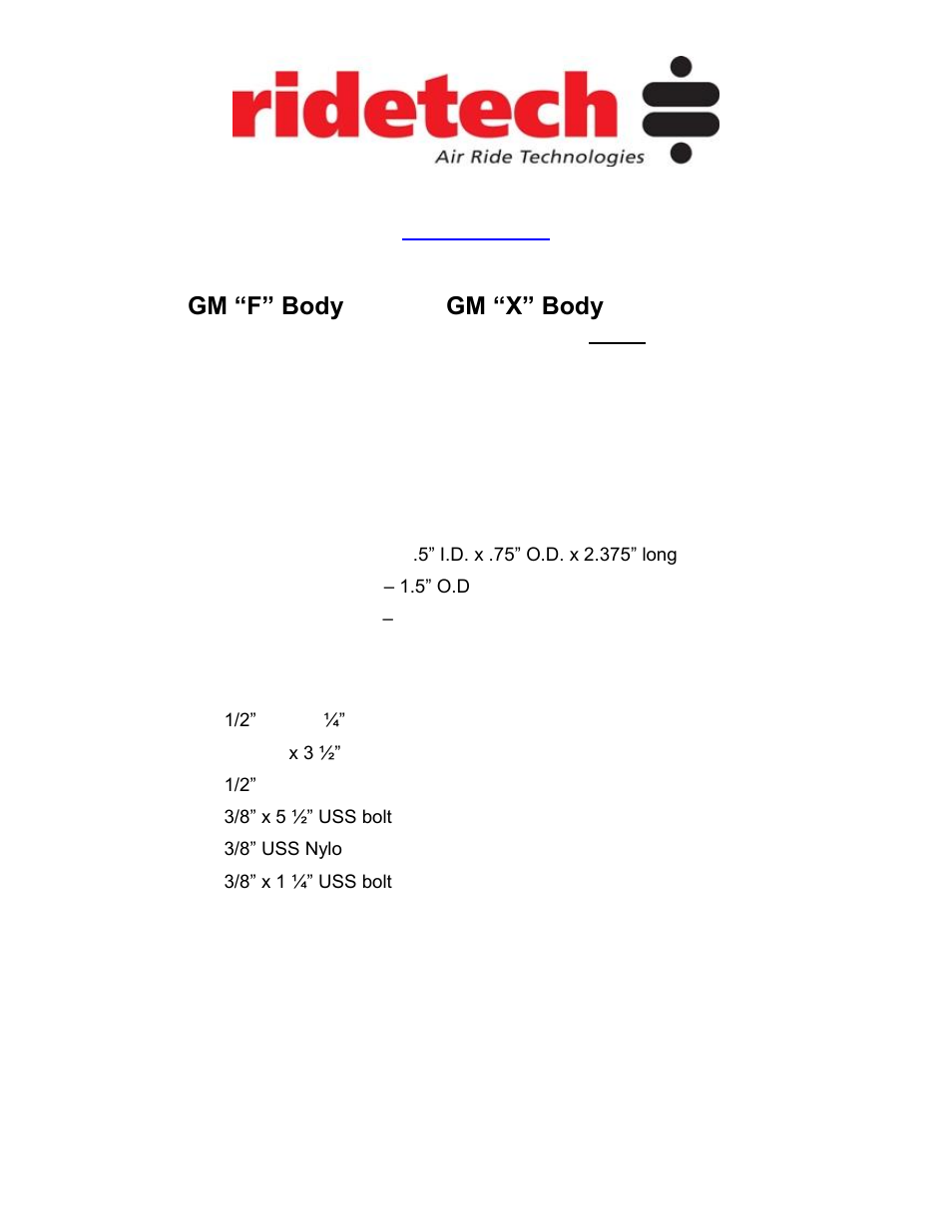 Ridetech 11260109 User Manual | Page 5 / 25