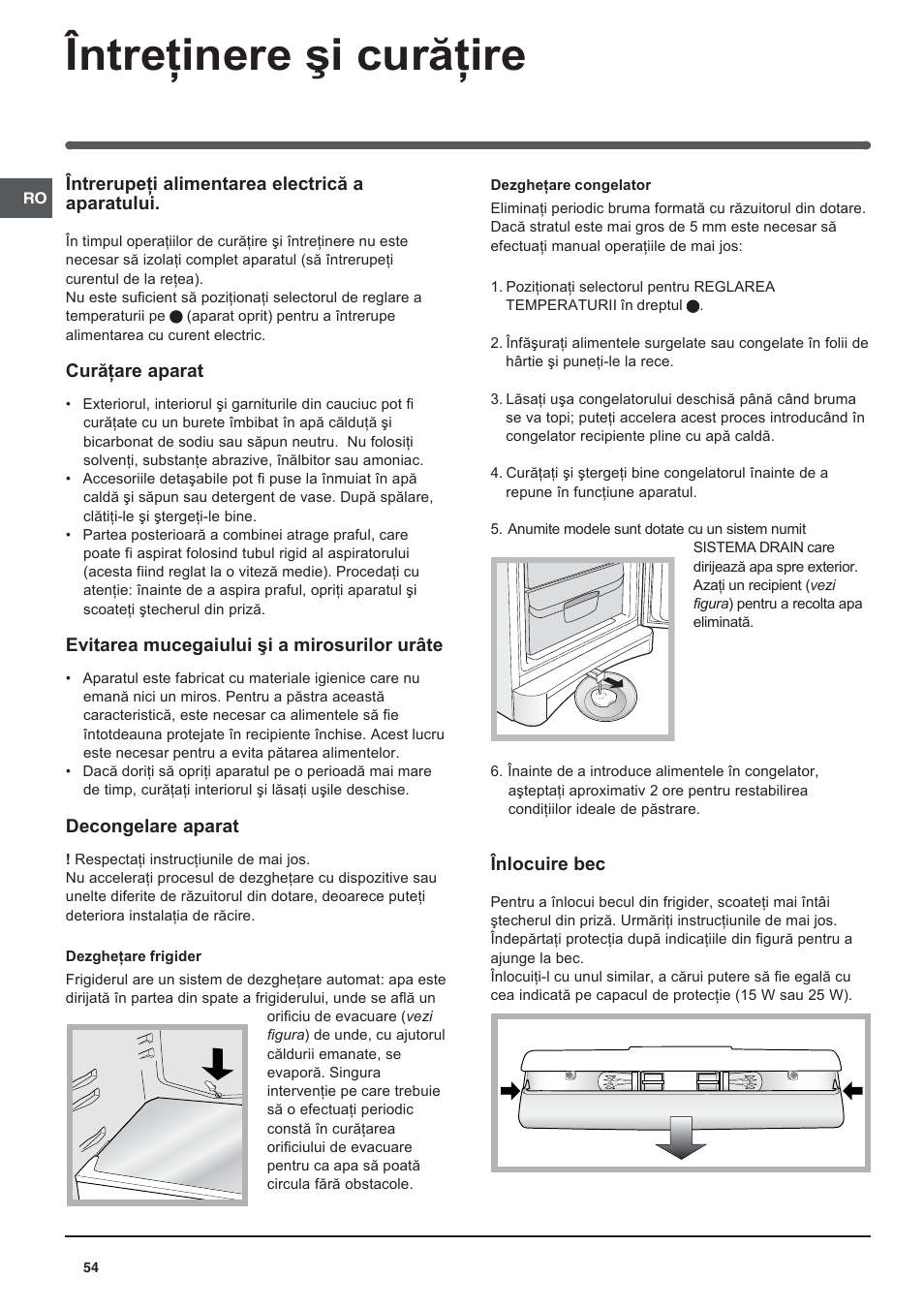 Indesit BAAAN 12 User Manual | Page 54 / 72