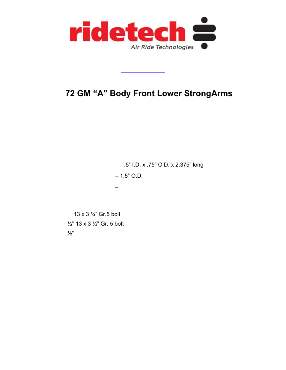 Ridetech 11230109 User Manual | Page 5 / 23