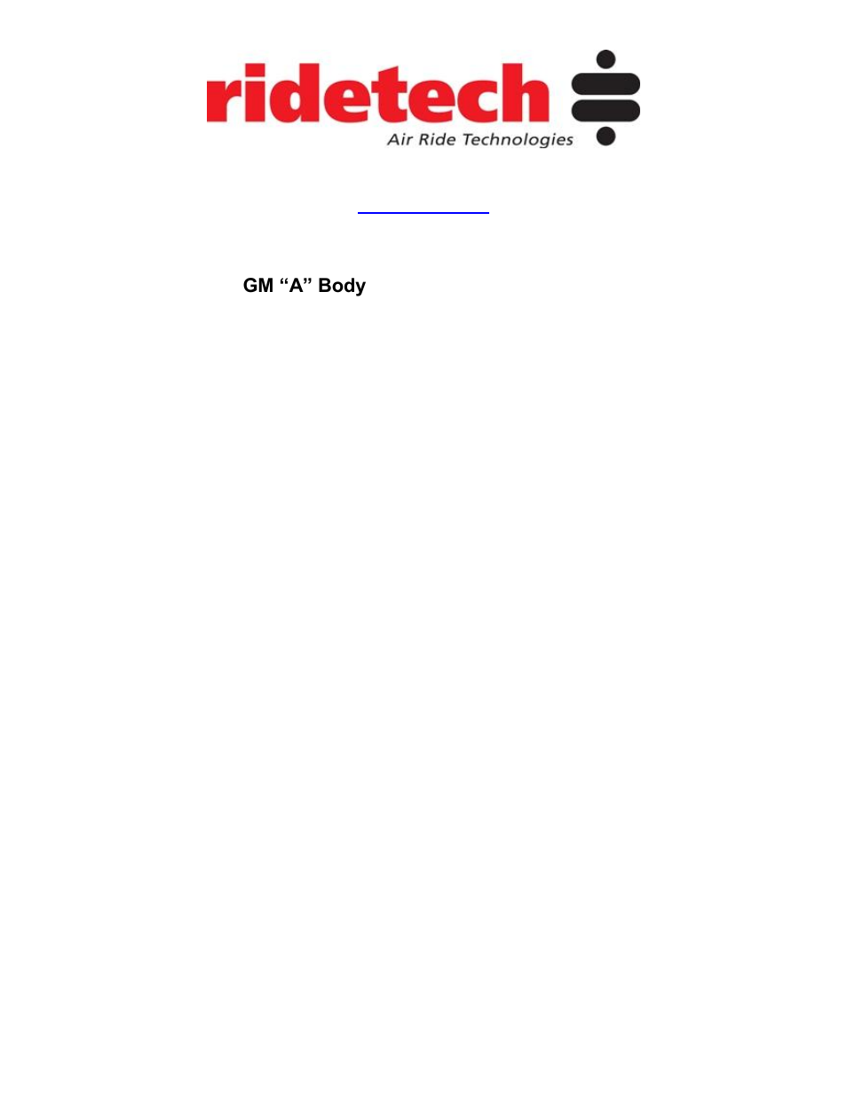 Ridetech 11220199 User Manual | 16 pages