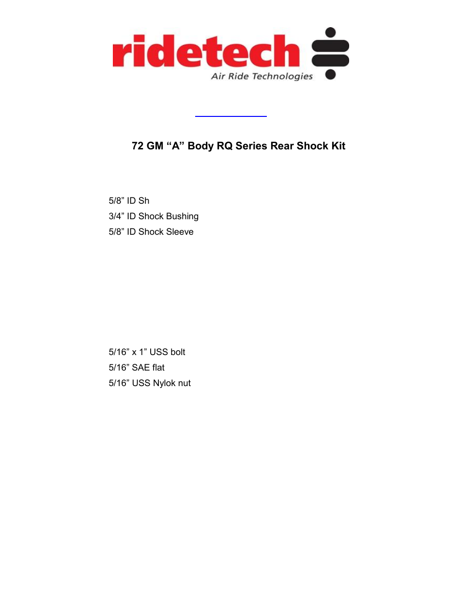 Ridetech 11220199 User Manual | Page 10 / 16