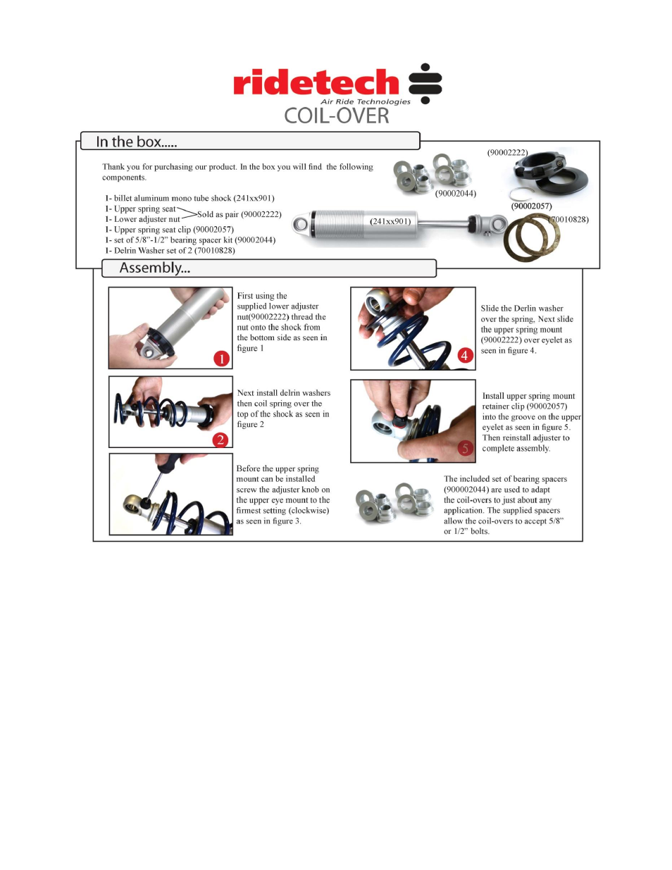 Ridetech 11160109 User Manual | Page 25 / 25