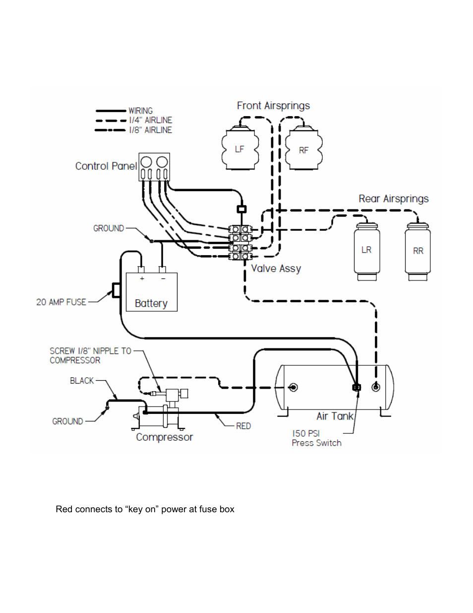 Arc4000, Relay wiring diagram | Ridetech 11050199 User Manual | Page 16 / 17