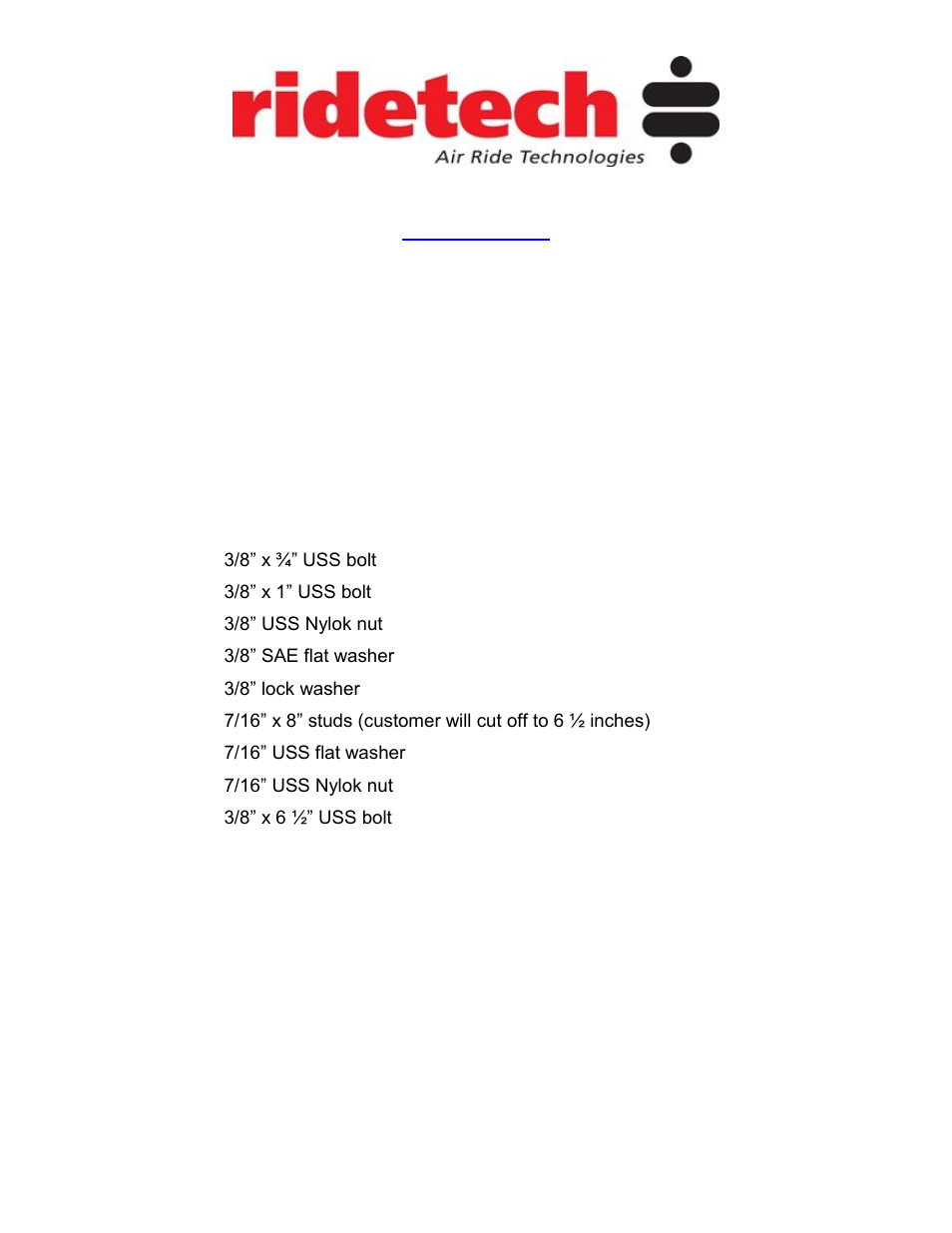 Ridetech 11050199 User Manual | Page 2 / 17