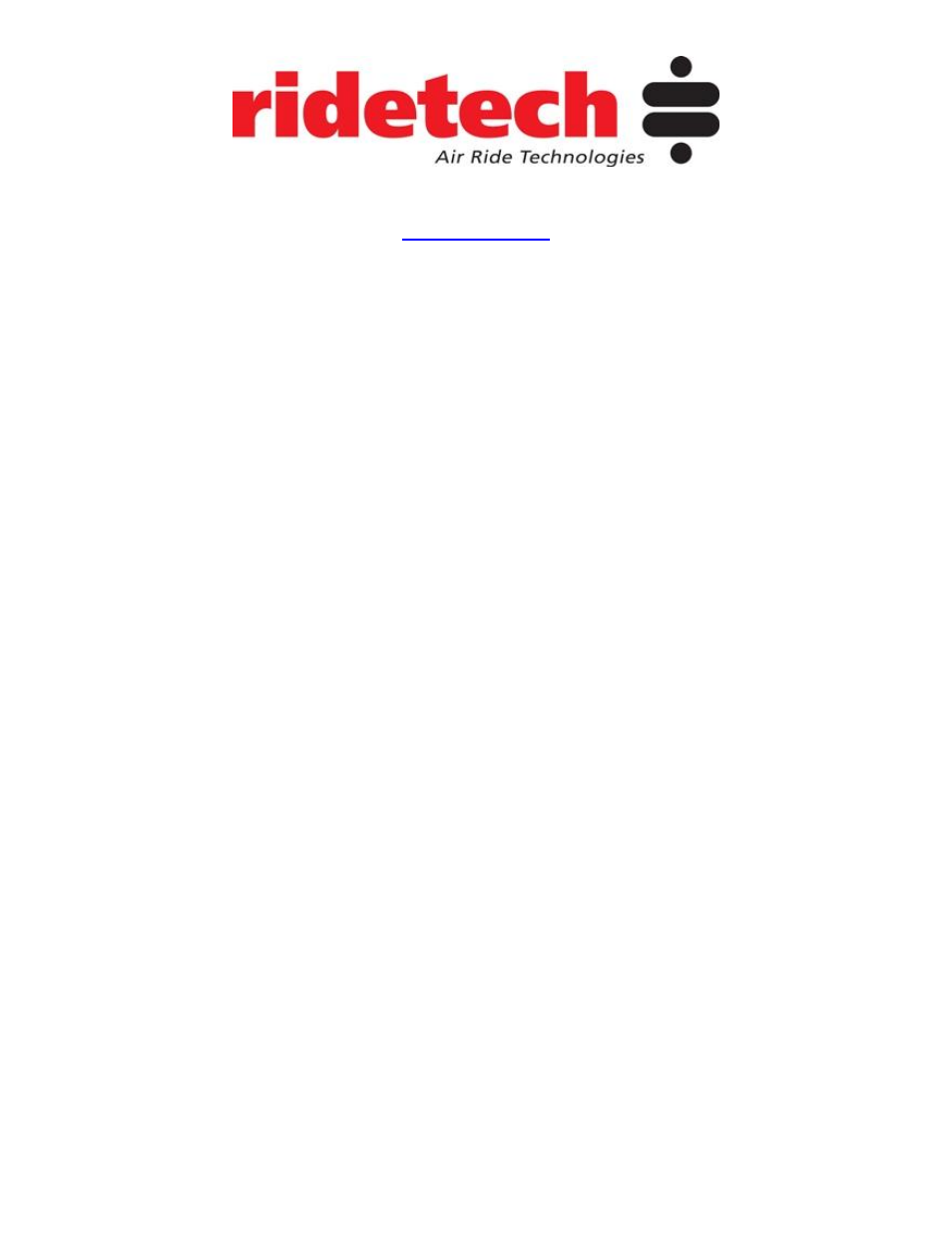 Ridetech 11020199 User Manual | 19 pages