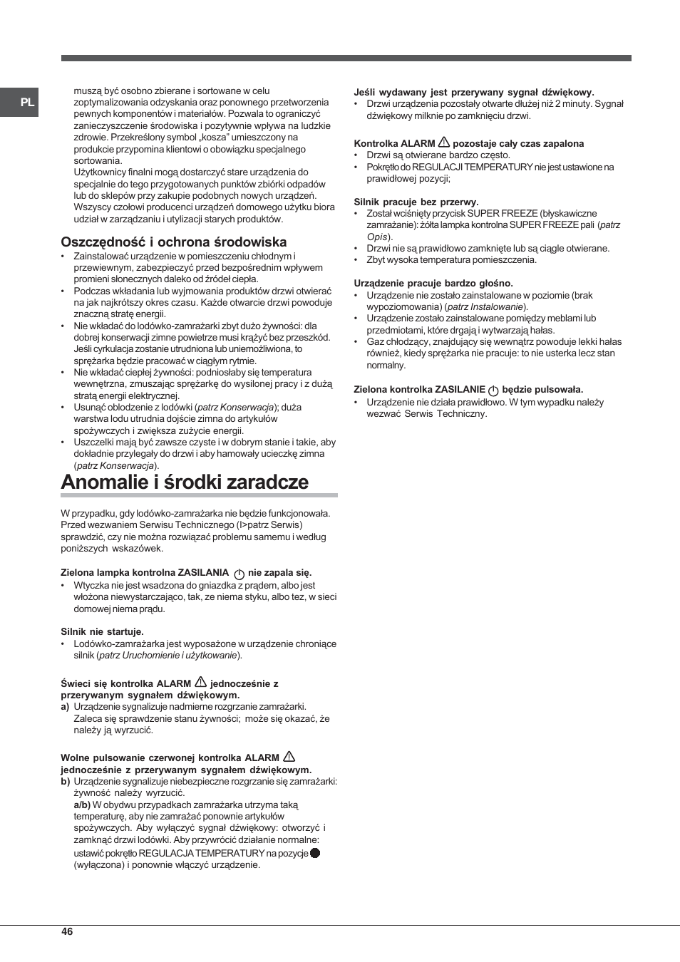 Indesit UIAA 12 F User Manual | Page 46 / 48