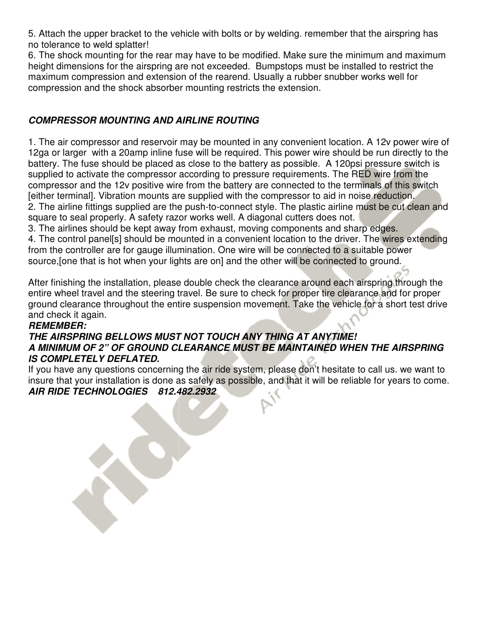 Ridetech 11009502 User Manual | Page 3 / 6