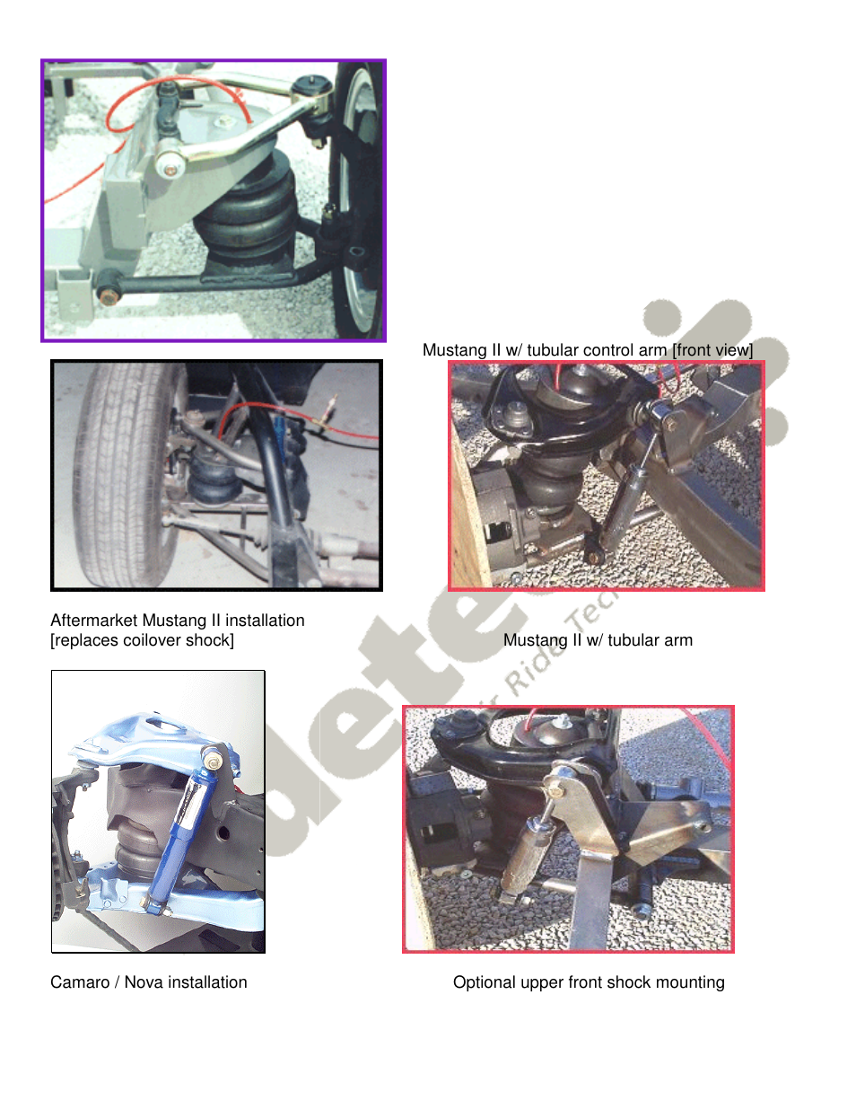 Ridetech 11009502 User Manual | Page 6 / 6