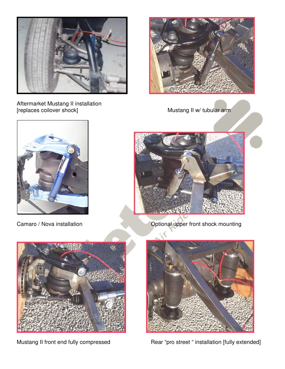 Ridetech 11009501 User Manual | Page 6 / 6