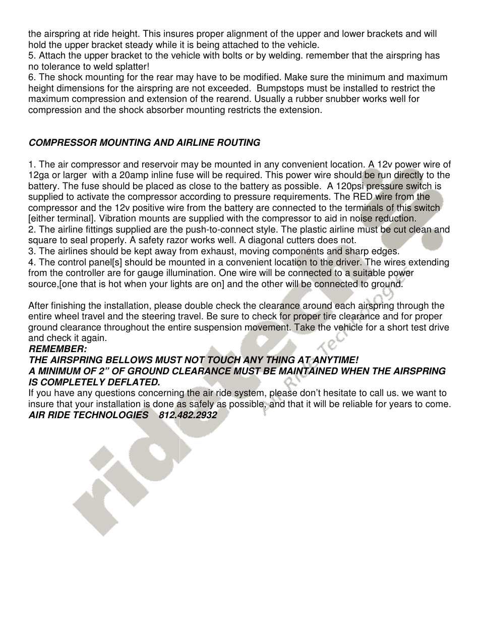 Ridetech 11009500 User Manual | Page 3 / 6