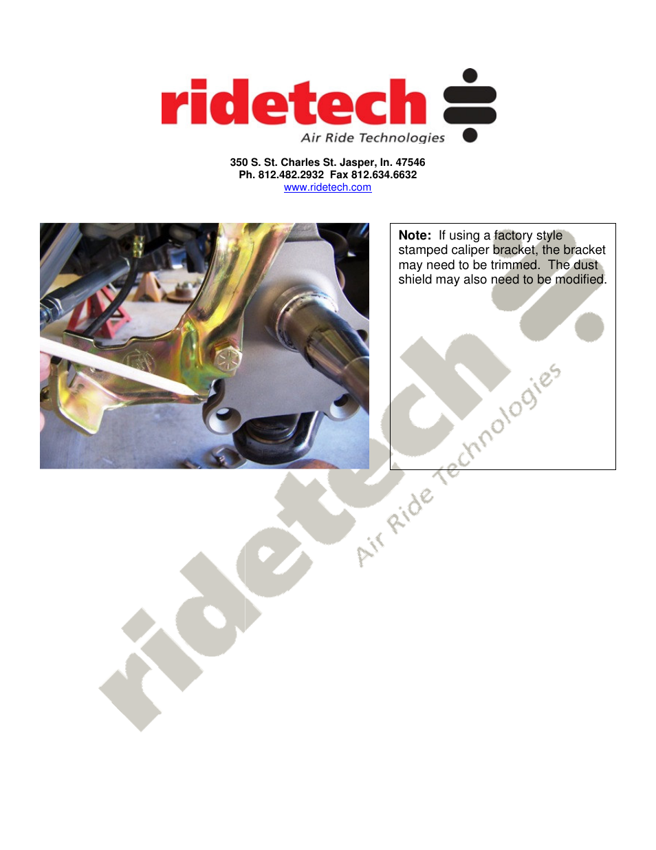 Ridetech 11169500 User Manual | Page 4 / 4
