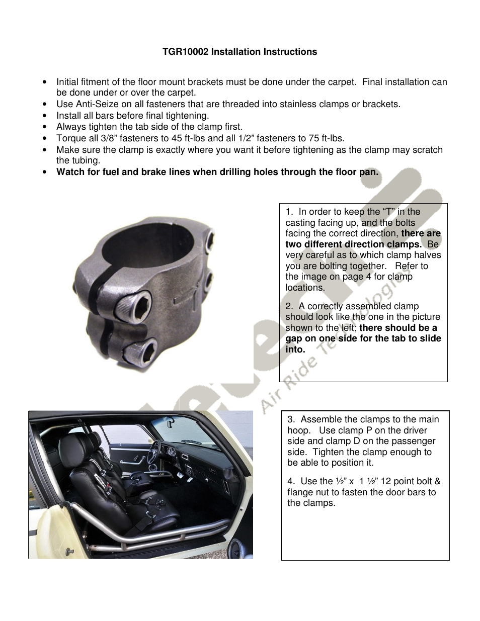 Ridetech 41262000 User Manual | Page 2 / 4