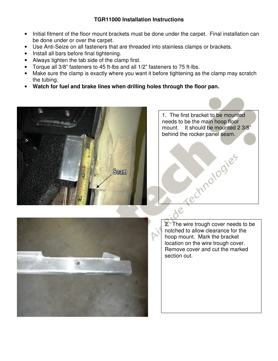 Ridetech 41260000 User Manual | Page 2 / 7