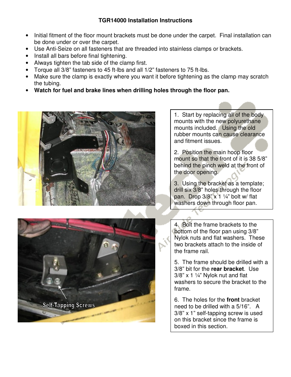 Ridetech 41240000 User Manual | Page 2 / 6